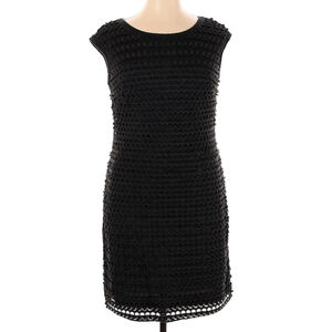 Linea Domani Size 10 Cocktail dress Black Sleeveless Dress textured